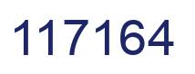 Number 117164 blue image