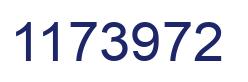 Number 1173972 blue image