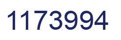 Number 1173994 blue image