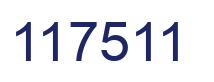 Number 117511 blue image