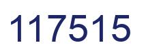 Number 117515 blue image