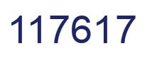 Number 117617 blue image
