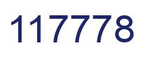 Number 117778 blue image