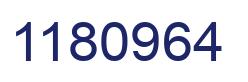 Number 1180964 blue image