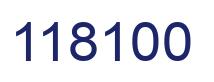 Número 118100 imagen azul