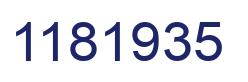 Number 1181935 blue image