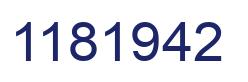 Number 1181942 blue image