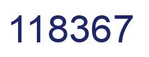 Number 118367 blue image