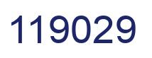 Number 119029 blue image