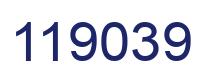 Number 119039 blue image