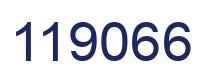 Number 119066 blue image