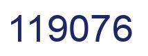 Number 119076 blue image