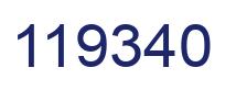 Number 119340 blue image