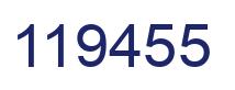 Number 119455 blue image