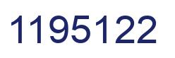 Number 1195122 blue image
