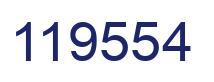 Number 119554 blue image