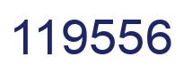 Number 119556 blue image