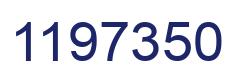 Number 1197350 blue image