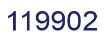 Number 119902 blue image
