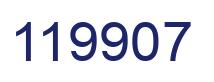 Number 119907 blue image
