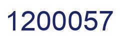 Number 1200057 blue image