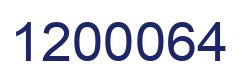 Number 1200064 blue image