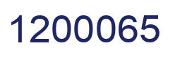 Number 1200065 blue image