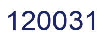 Number 120031 blue image