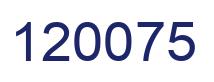 Número 120075 imagen azul