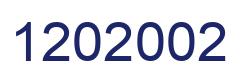 Number 1202002 blue image