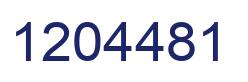 Número 1204481 imagen azul