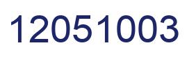 Number 12051003 blue image