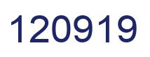 Number 120919 blue image