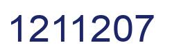 Number 1211207 blue image
