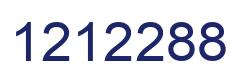 Number 1212288 blue image