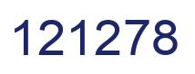 Number 121278 blue image