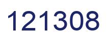 Number 121308 blue image