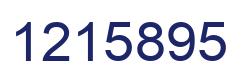 Number 1215895 blue image