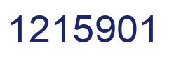 Number 1215901 blue image