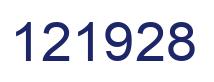 Number 121928 blue image