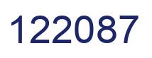 Number 122087 blue image