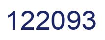 Number 122093 blue image