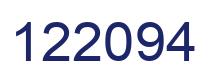 Number 122094 blue image