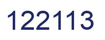 Number 122113 blue image