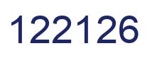 Number 122126 blue image