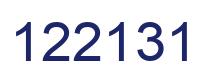 Number 122131 blue image