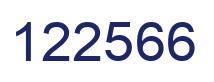 Number 122566 blue image