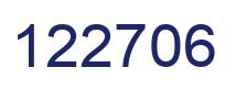 Number 122706 blue image