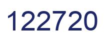 Number 122720 blue image