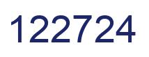 Número 122724 imagen azul